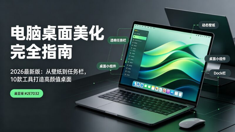 2026最新版：从壁纸到任务栏，10款工具打造高颜值桌面-i扁豆