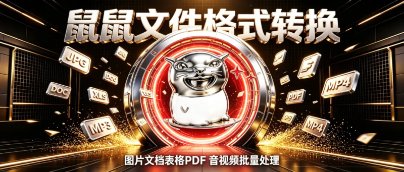 免费的鼠鼠文件格式转换！支持图片、文档、表格、PPT、PDF、音视频文件、WPS格式互转，内置OCR文字识别，无需联网，本地离线运行！-i扁豆