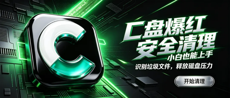 2026年C盘爆红安全清理,小白也能轻松看懂!区块图显示文件占用,详细解读功能用途,启动项管理内存性能同步优化!-i扁豆